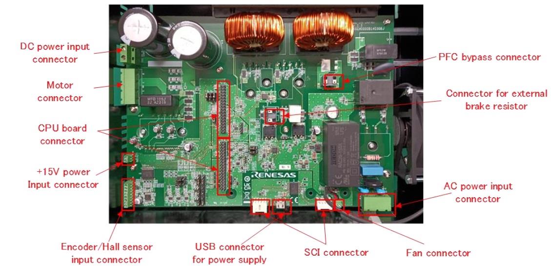 位置电路 - Renesas Electronics MCI-HV-1电机控制评估逆变器板